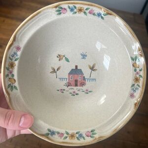 Set of 2 International China Stoneware Heartland Bowls